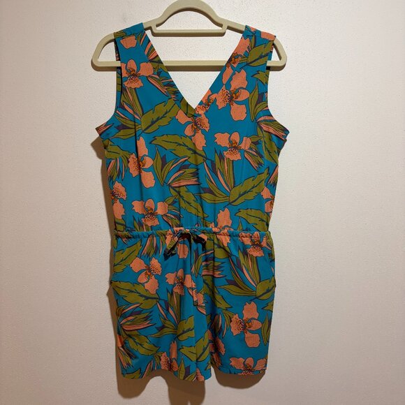 Toad & Co Sunkissed Liv Romper Curacao Aloha Print - Picture 3 of 13